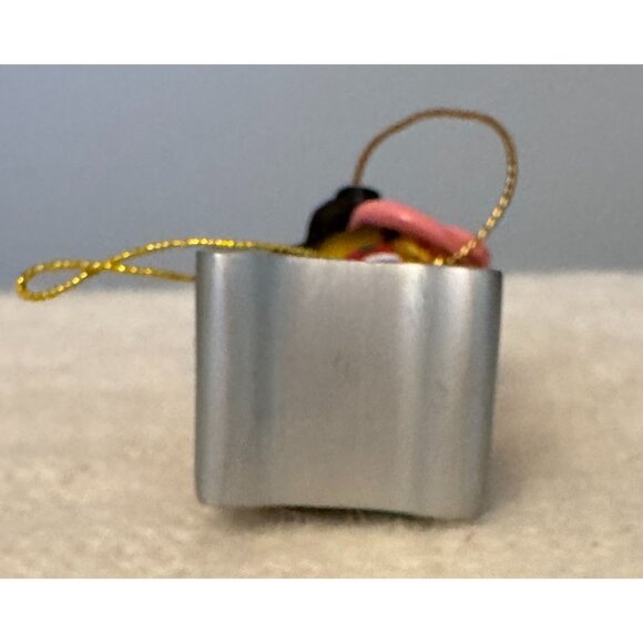 Cute Dog Christmas Ornament Dogs Tongue is Heart he's On Bone  saying Wuv U Wots - Picture 6 of 8